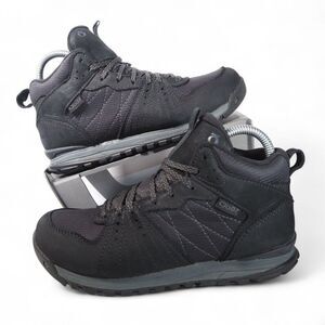Oboz Bozeman Mid Insulated‎ Waterproof Outdoor Hiking Shoes Black Women's 6.5
